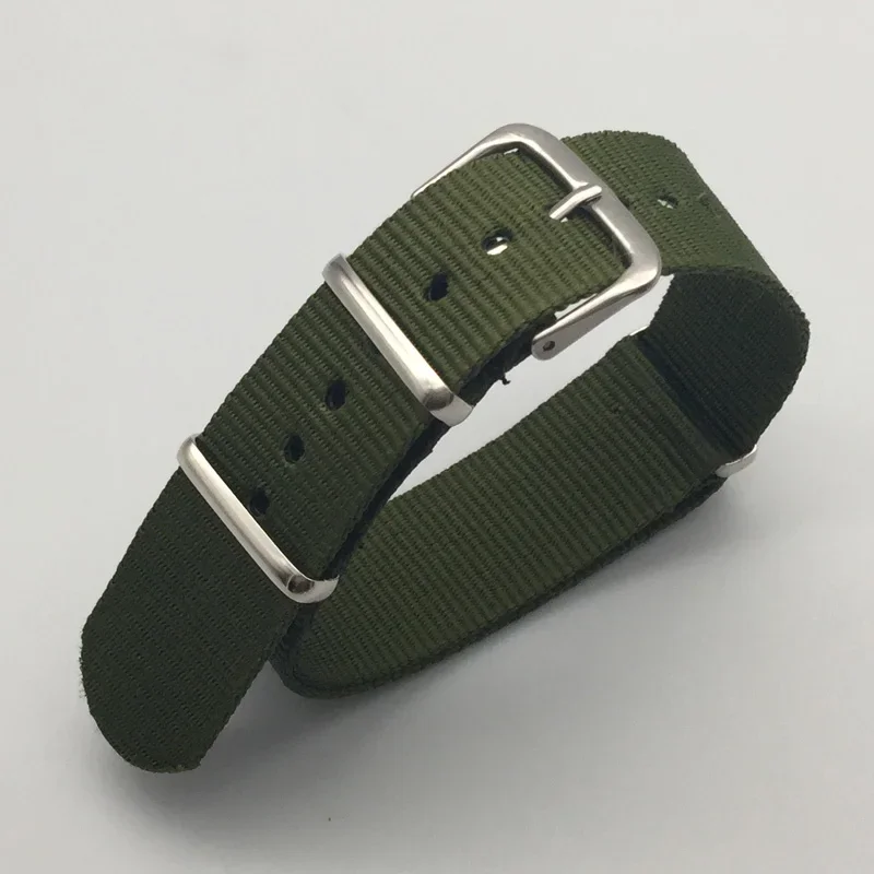 Nylon Canvas Strap 18mm 20mm 22mm 24mm Sports Fabric Nylon Watchband Accessories Band Buckle Belt