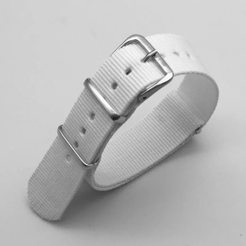 Nylon Canvas Strap 18mm 20mm 22mm 24mm Sports Fabric Nylon Watchband Accessories Band Buckle Belt