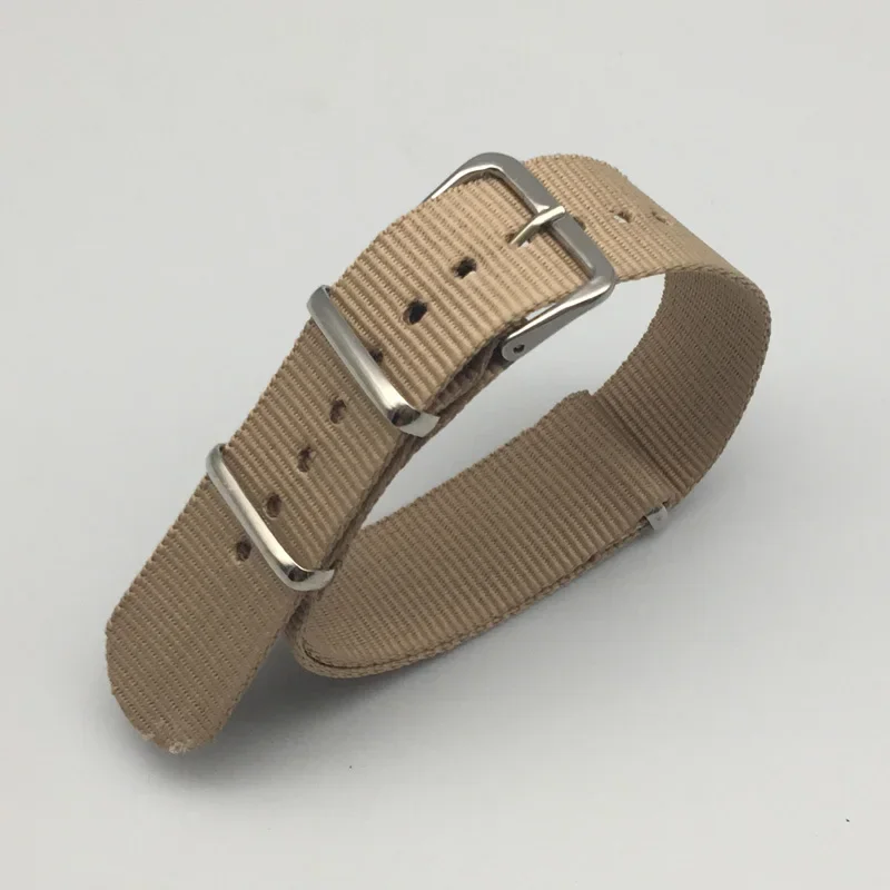 Nylon Canvas Strap 18mm 20mm 22mm 24mm Sports Fabric Nylon Watchband Accessories Band Buckle Belt