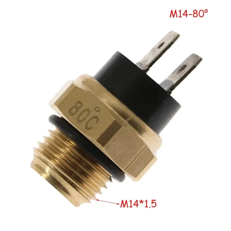 M14 Electric Radiator Coolant Temperature Thermostat Switch Temp Sensor 65/75/80℃ For ATV Quad Motorcycle Accessories