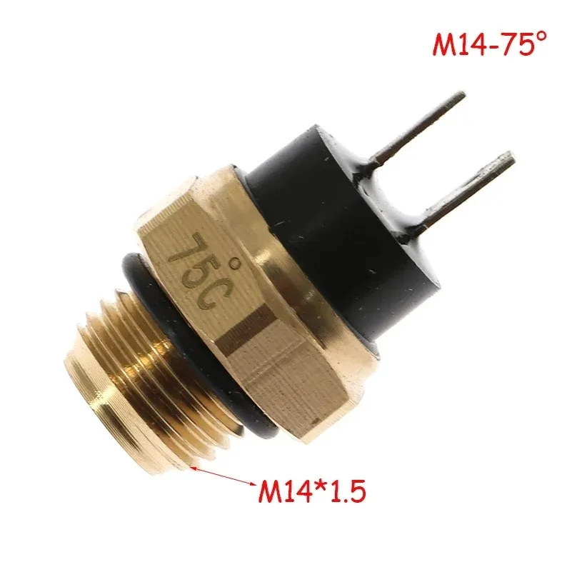 M14 Electric Radiator Coolant Temperature Thermostat Switch Temp Sensor 65/75/80℃ For ATV Quad Motorcycle Accessories