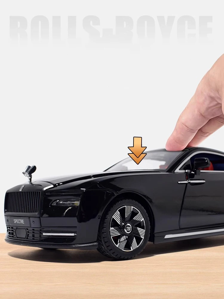 1:24 Rolls Royce Spectre Alloy Diecast Model Car Sound & Light Collection Gifts Christmas Present For Boyfriend Birthday Gifts
