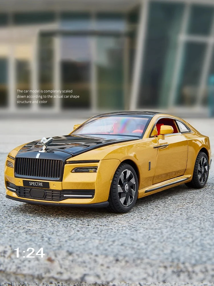 1:24 Rolls Royce Spectre Alloy Diecast Model Car Sound & Light Collection Gifts Christmas Present For Boyfriend Birthday Gifts