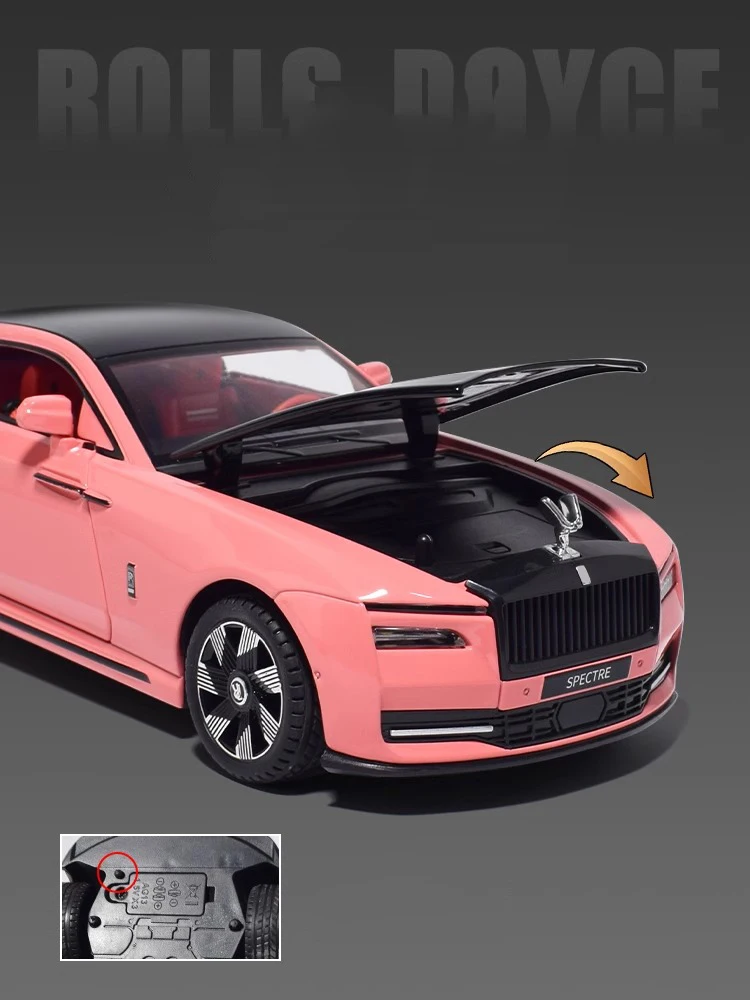 1:24 Rolls Royce Spectre Alloy Diecast Model Car Sound & Light Collection Gifts Christmas Present For Boyfriend Birthday Gifts