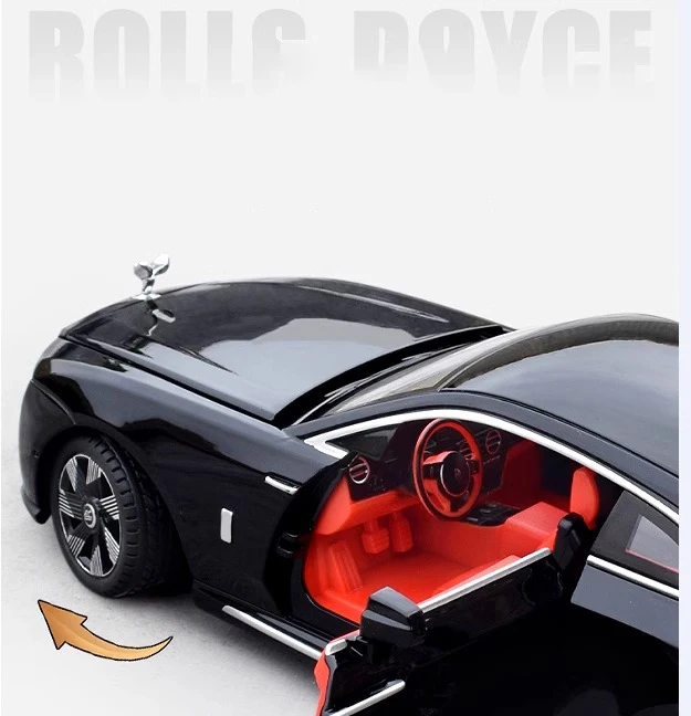 1:24 Rolls Royce Spectre Alloy Diecast Model Car Sound & Light Collection Gifts Christmas Present For Boyfriend Birthday Gifts
