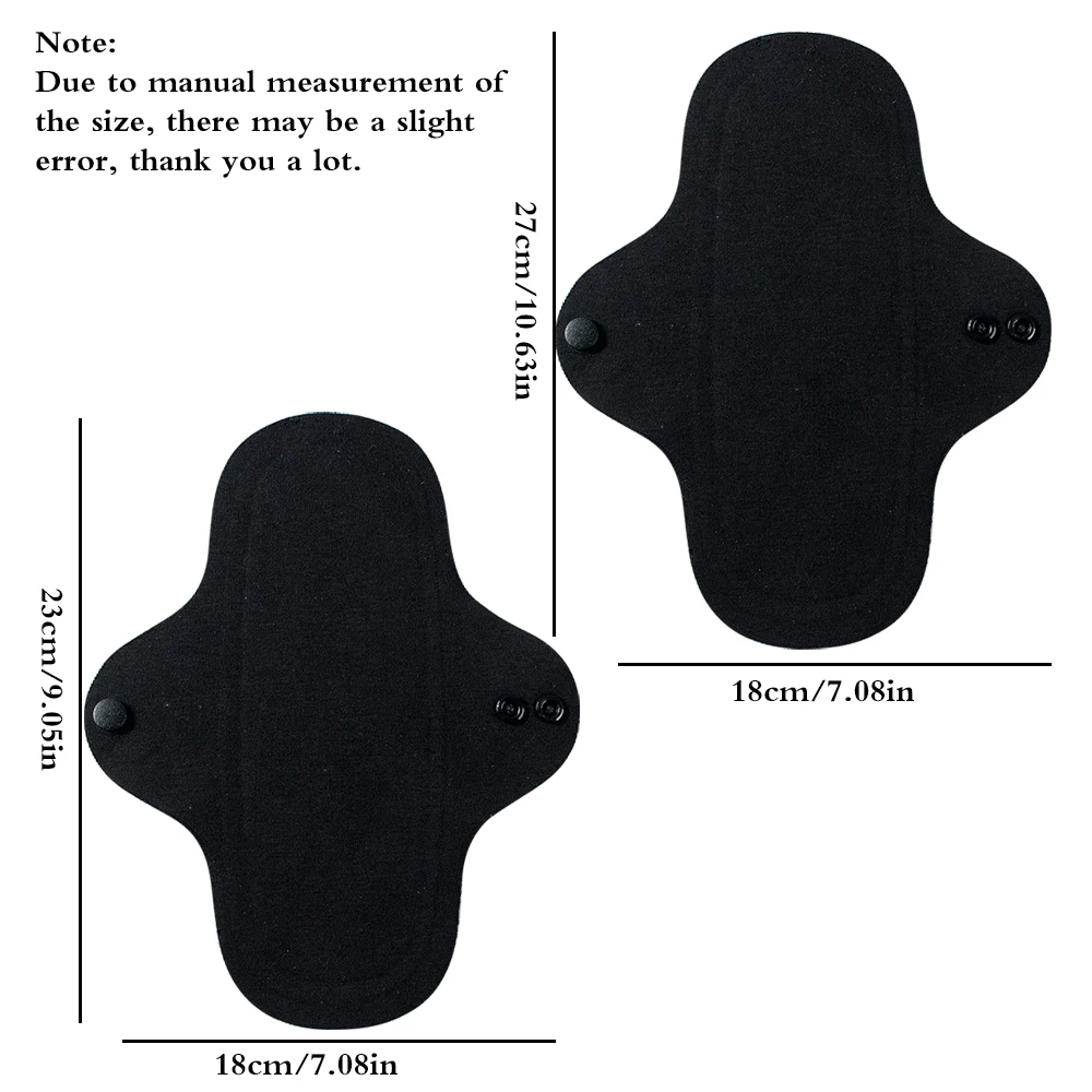3pcs Full Cotton Hot Pressing Mama Cloth Night Long Sanitary Pads Washable Sanitary Napkins Reusable Panty Liners for Female