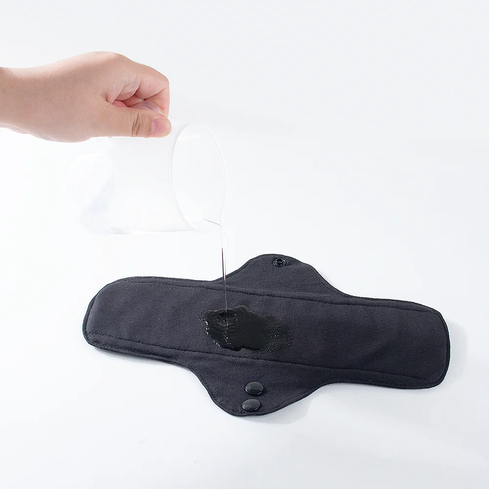 3pcs Full Cotton Hot Pressing Mama Cloth Night Long Sanitary Pads Washable Sanitary Napkins Reusable Panty Liners for Female