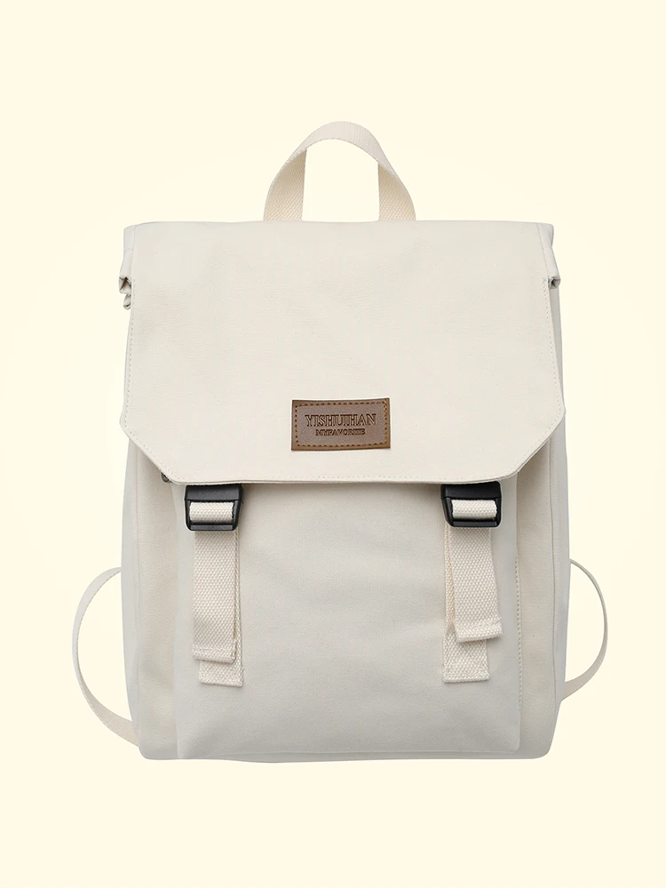 Canvas Schoolbag Female College Student Junior High School Girl High School Student Large Capacity Backpack 2026 New Backpack