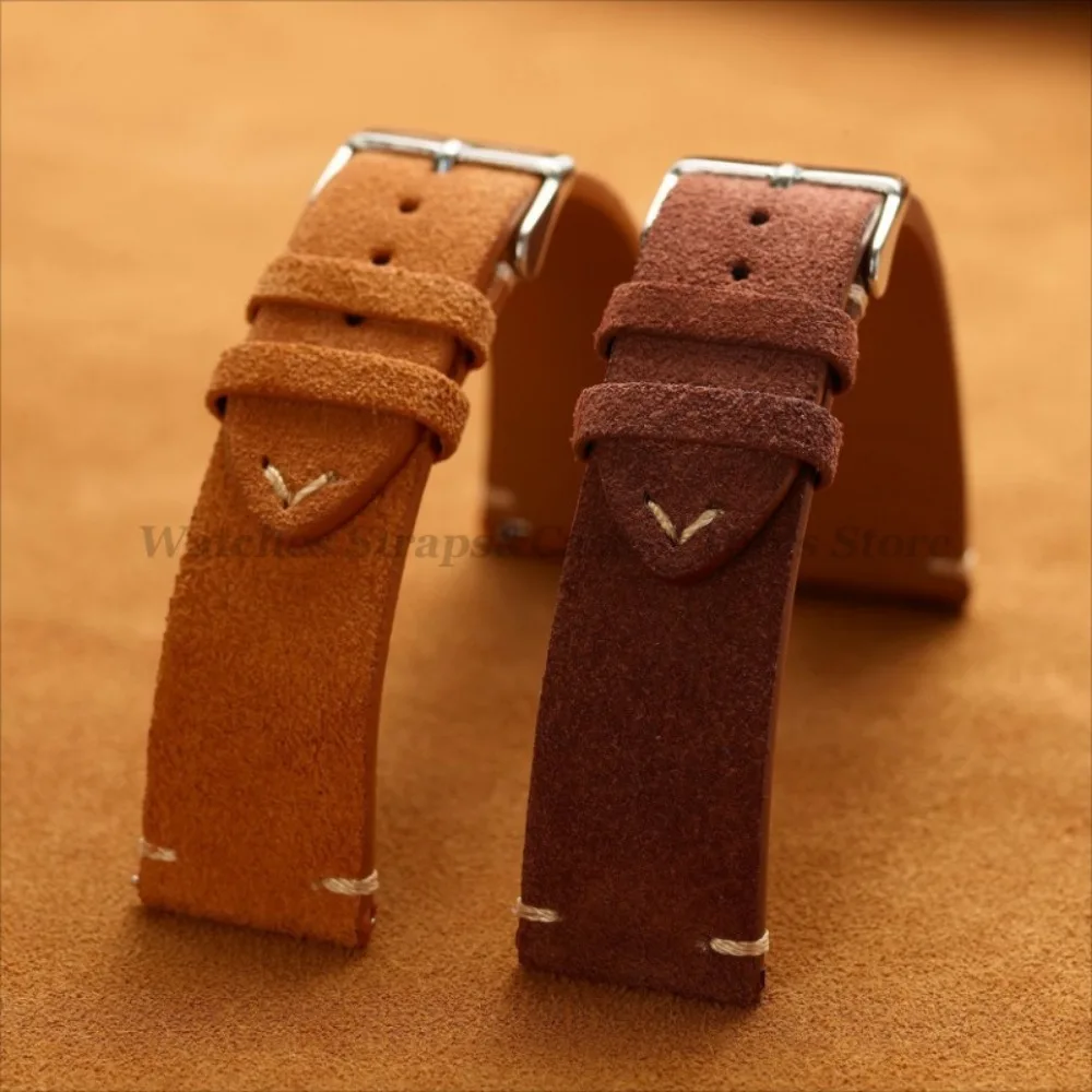 Soft Suede Watch Strap 18mm 20mm 22mm for Huawei Watch Gt3/Gt4 Quick Release Bracelet 14mm 16mm for Women Men Calfskin Wristband