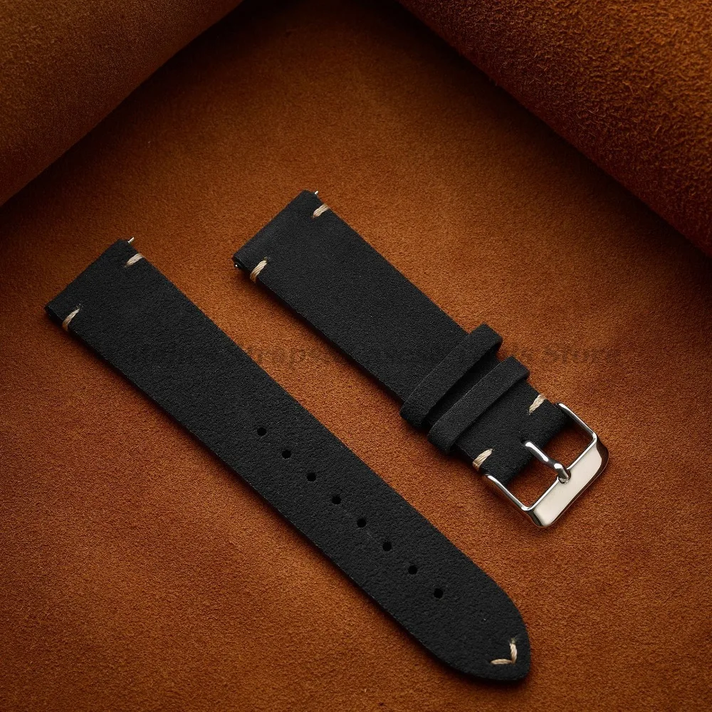 Soft Suede Watch Strap 18mm 20mm 22mm for Huawei Watch Gt3/Gt4 Quick Release Bracelet 14mm 16mm for Women Men Calfskin Wristband