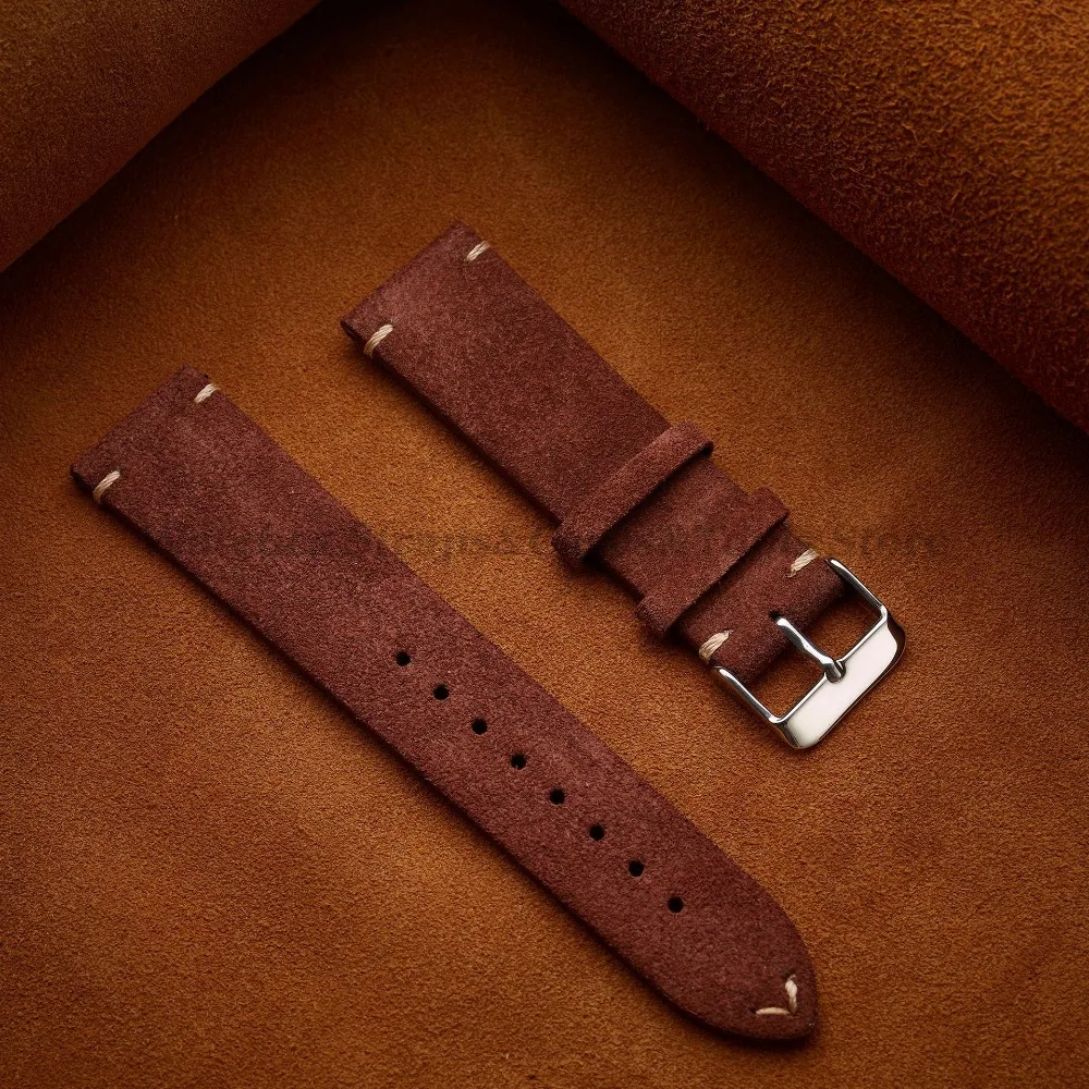 Soft Suede Watch Strap 18mm 20mm 22mm for Huawei Watch Gt3/Gt4 Quick Release Bracelet 14mm 16mm for Women Men Calfskin Wristband