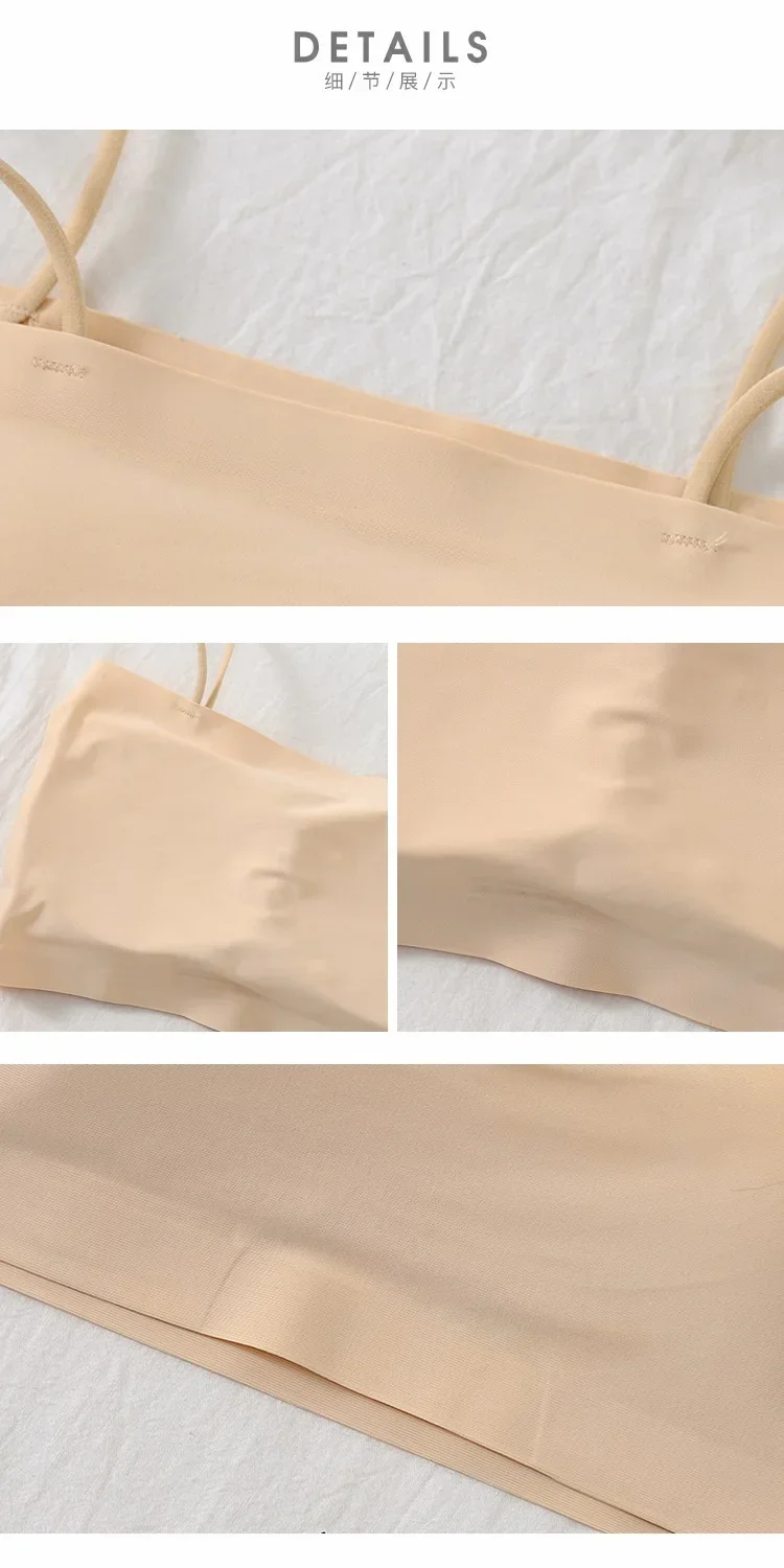 Comfortable Waist Beauty Back Wrap Chest Tube Top Girl No Steel Ring Camisole Bra Underwear New Female Simple Beauty Back