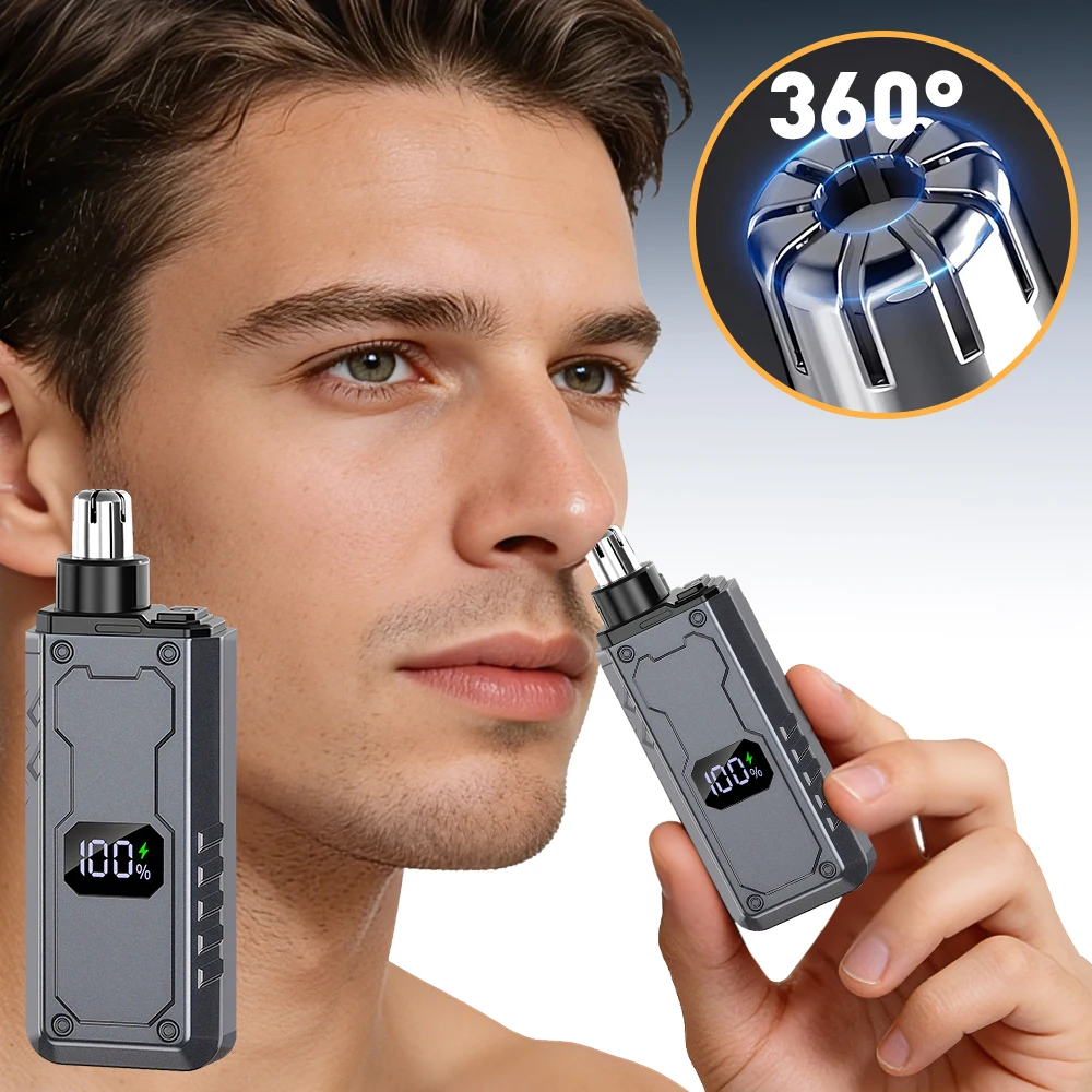 Electric Nose Hair Trimmer Implement Shaver Clipper For Men Women Neck Eyebrow Trimmer Shaver Man Clean Trimer Razor Remover Kit