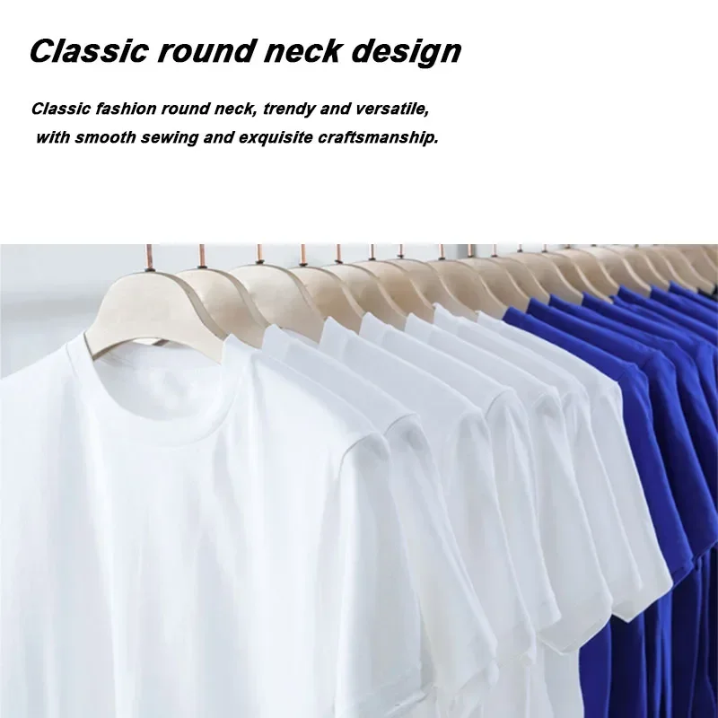 Men's High Quality T-shirt Cotton Blend Funny Cool Cat Design Print Summer Loose Short Sleeve for Men T-Shirt Male Tops Tees