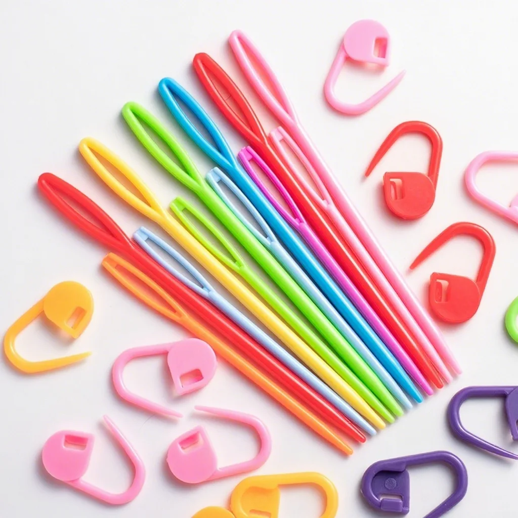 Household plastic sweater sewing needle DIY knitting tool sewing needle wool sewing needle cross stitch plastic needle