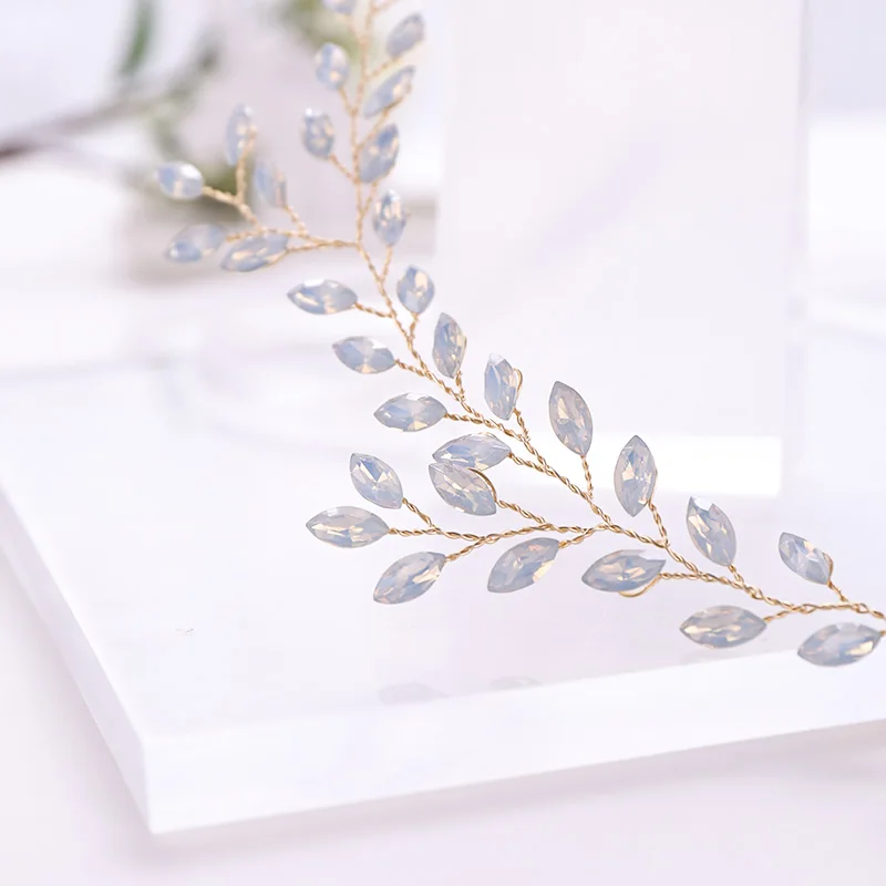 2020 Wedding Hair Accessories Crystal Pearl Headband tiara Flower Headpiece Hair Vine Women Hair Jewelry Bridal Hair Accessories