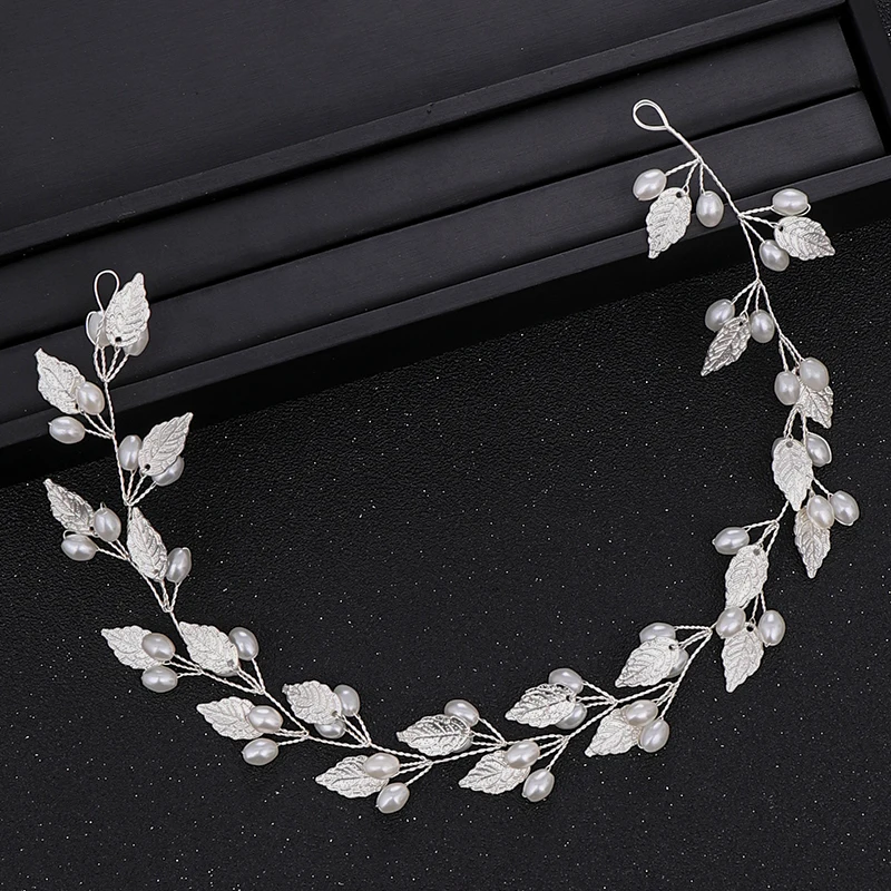 2020 Wedding Hair Accessories Crystal Pearl Headband tiara Flower Headpiece Hair Vine Women Hair Jewelry Bridal Hair Accessories