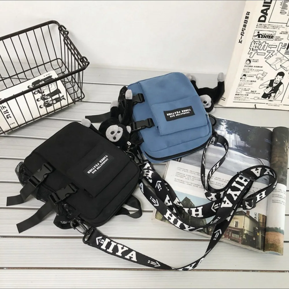 Trendy Couple Canvas Shoulder Bag Messenger Bag Casual Man Daily Commuting Bag Oudoor Travel Beach Bag
