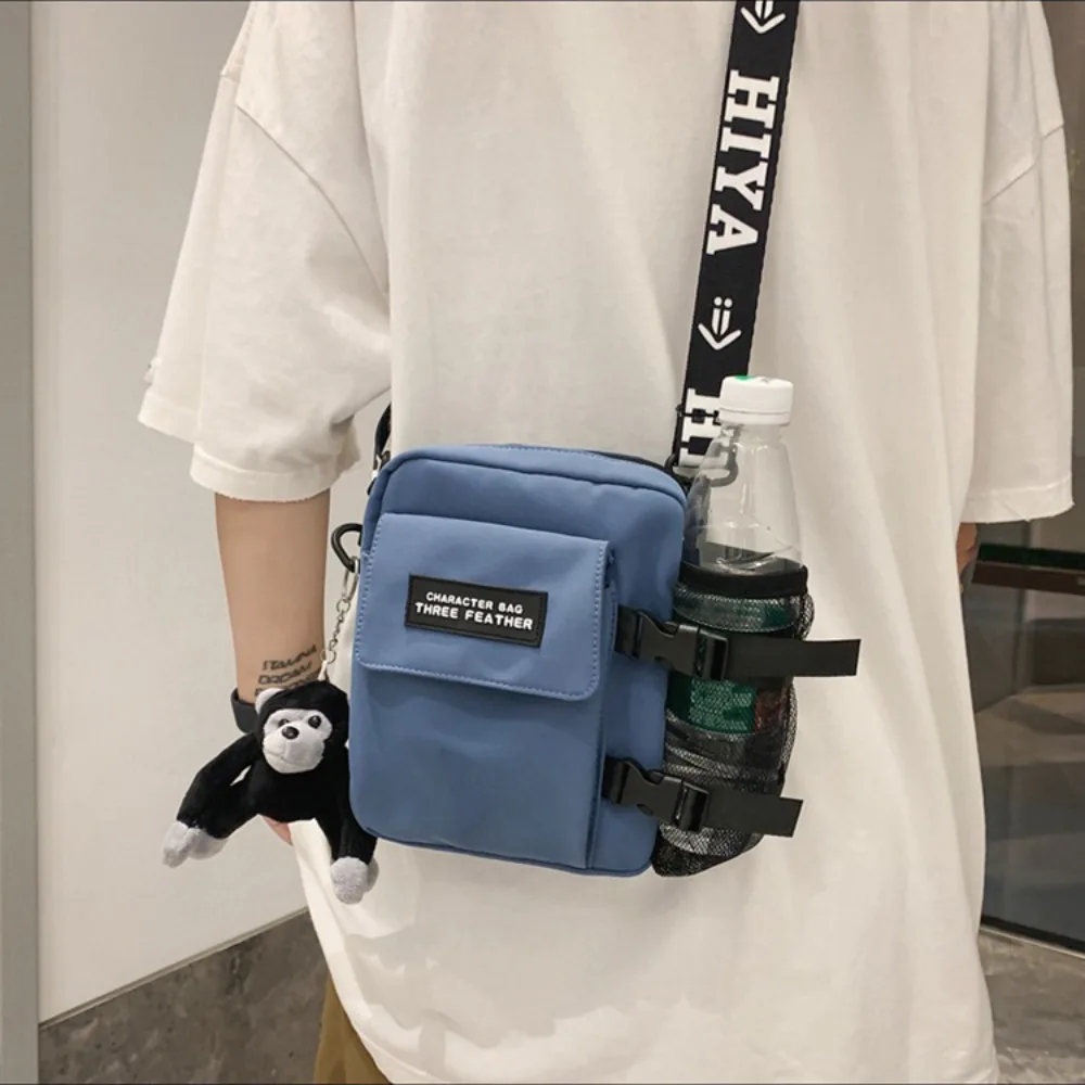 Trendy Couple Canvas Shoulder Bag Messenger Bag Casual Man Daily Commuting Bag Oudoor Travel Beach Bag