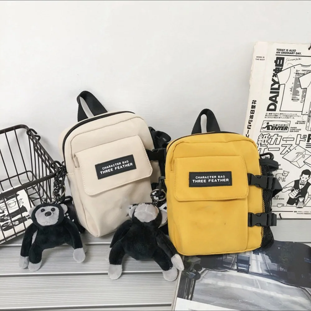 Trendy Couple Canvas Shoulder Bag Messenger Bag Casual Man Daily Commuting Bag Oudoor Travel Beach Bag