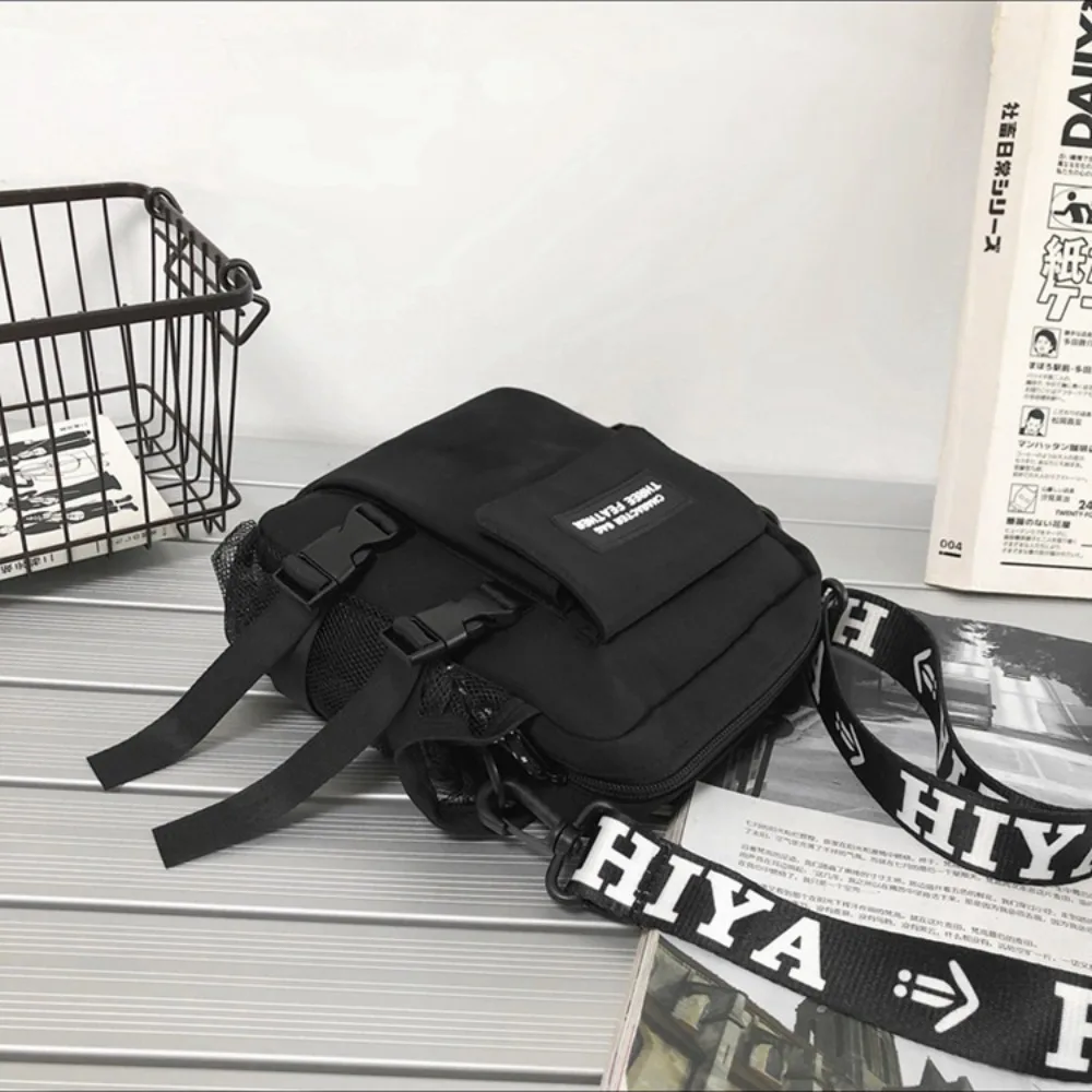 Trendy Couple Canvas Shoulder Bag Messenger Bag Casual Man Daily Commuting Bag Oudoor Travel Beach Bag