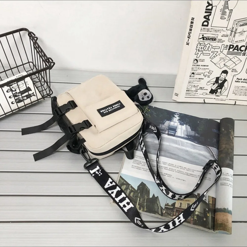 Trendy Couple Canvas Shoulder Bag Messenger Bag Casual Man Daily Commuting Bag Oudoor Travel Beach Bag