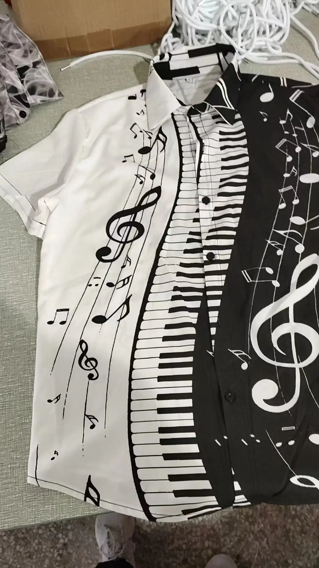 8 Colors 2024 Summer Note Shirt Piano 3D Printed Streetwear Men Women Fashion Oversized Short Sleeve Tops Clothing S-5XL