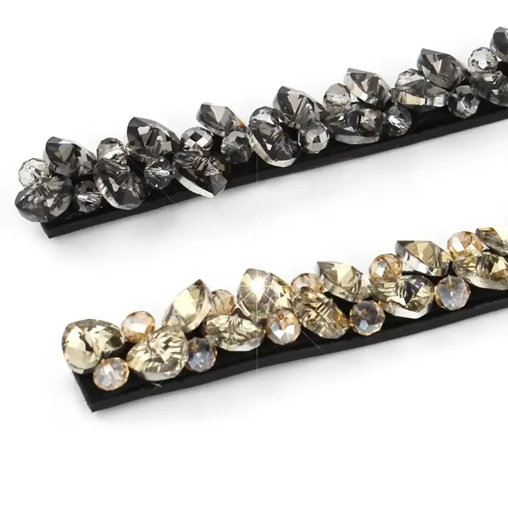Fashion Crystal Belts Women Elastic Shining Waist Slim Fit Rhinestone Luxury Ladies Woman For Dress Accesorios