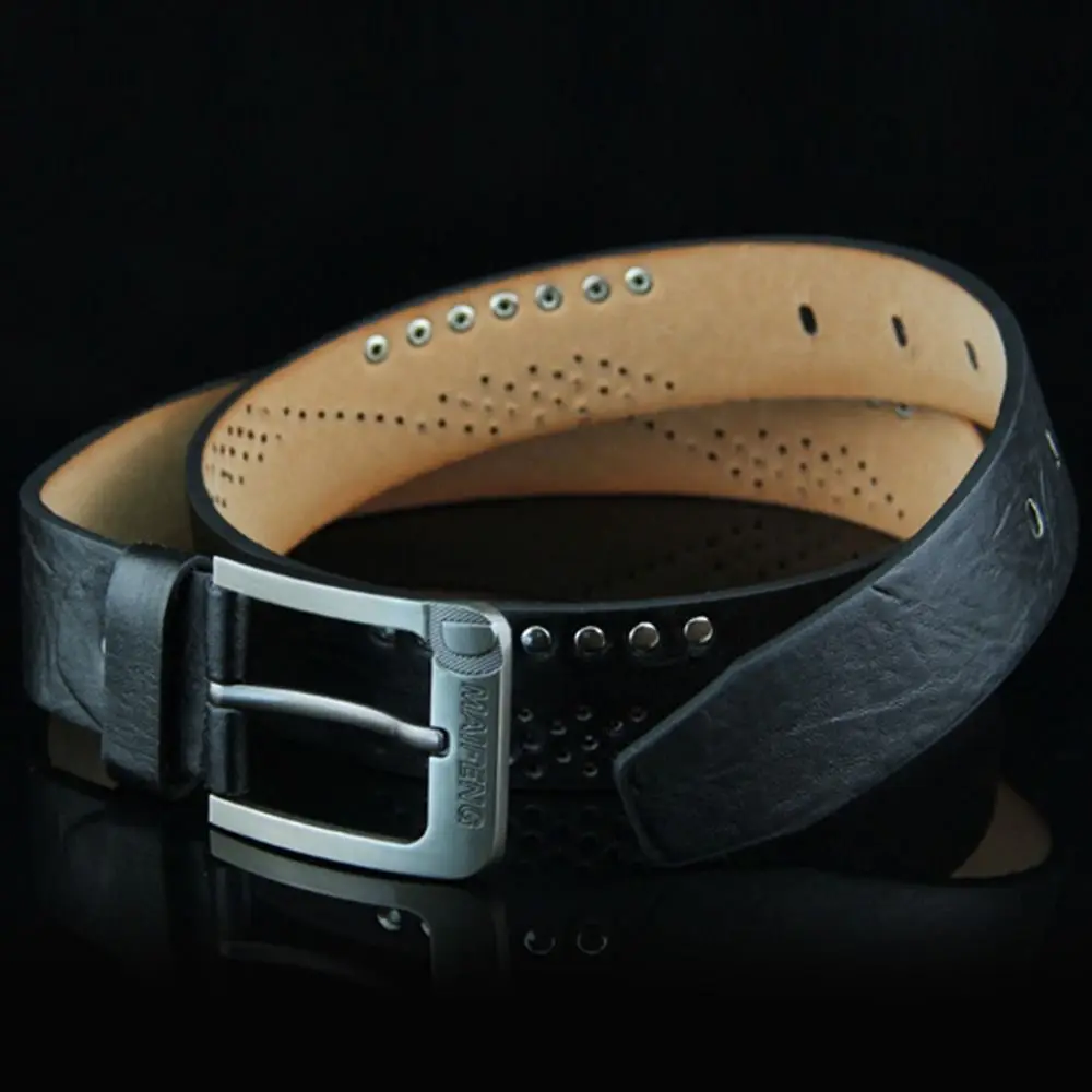 High Quality Leather Belt Vintage Belt Practical Pin Buckle Waistband Casual Pants Bands Classic Men Belts Apparel Accessories