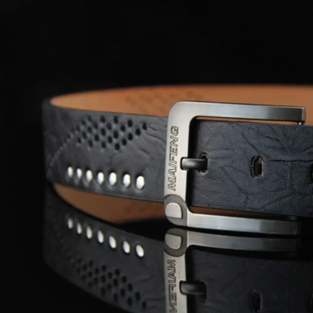 High Quality Leather Belt Vintage Belt Practical Pin Buckle Waistband Casual Pants Bands Classic Men Belts Apparel Accessories