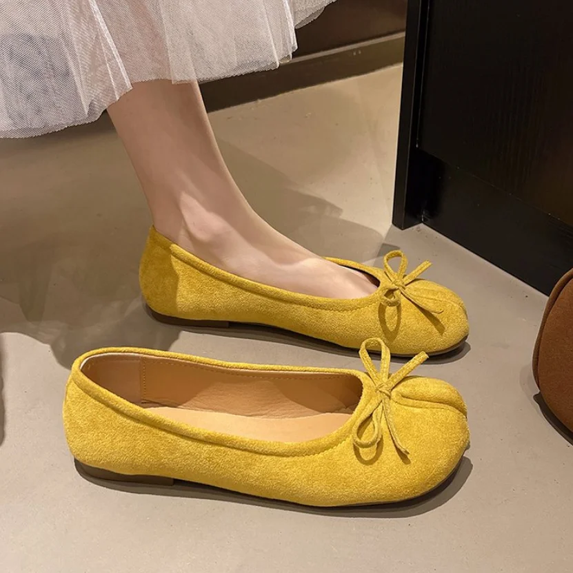 Japanese Style Tabi Ninja Shoes Women Cozy Leather Flats Split Hoof Toe Loafers Femme Mary Jeans Mocasines Ladies Ballerina Shoe