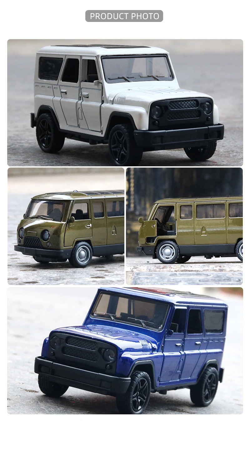 1:36 Alloy Vintage Diecast Cute Cartoon Van Classic Car Model Pull Back Car Model Miniature Vehicle Replica For Collection Gift