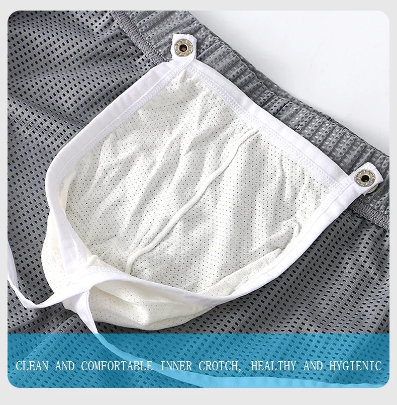 Breathable Mesh Boxers for Men - Loose-Fit Athletic Underwear with Enhancing Pouch Arrow Shorts
