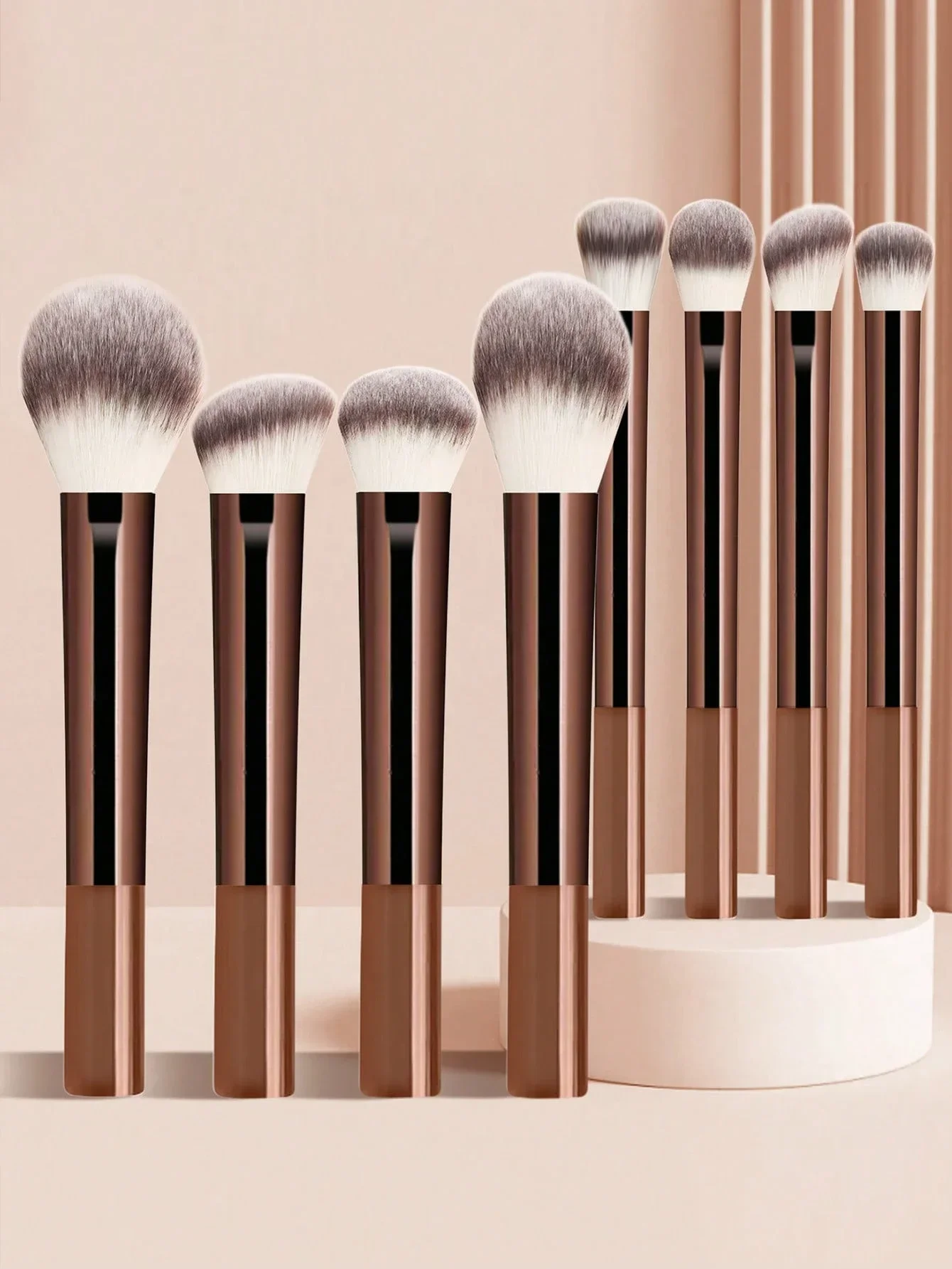 12pcs Makeup Brush Kit Soft Synthetic Hair Make Up Brushes Foundation Blush Eyeshadow Cosmetic Makeup Tools