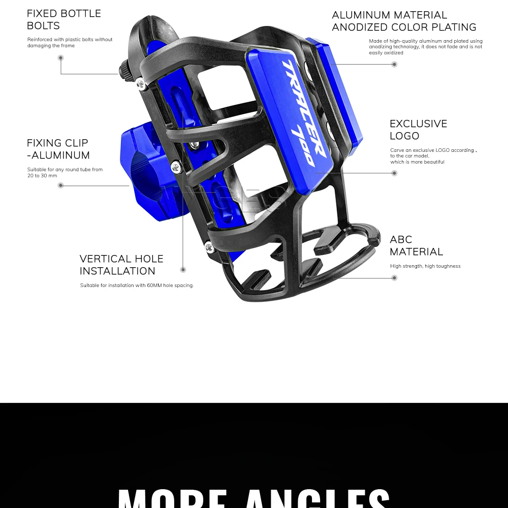 Motorcycle Beverage Water Bottle Cage For Yamaha Tracer 900 Tracer 700 FJ09 Tracer700 Tracer900 Drinks Holder Water Cup Holder
