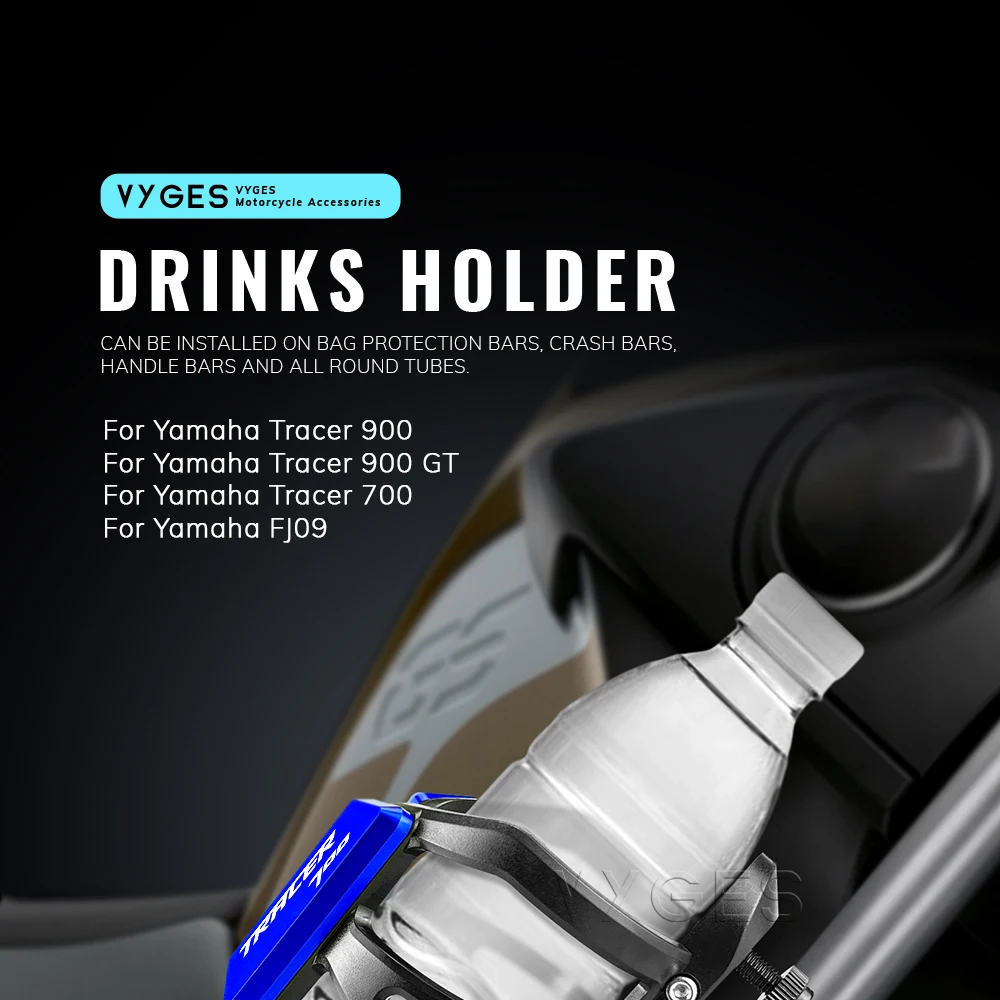 Motorcycle Beverage Water Bottle Cage For Yamaha Tracer 900 Tracer 700 FJ09 Tracer700 Tracer900 Drinks Holder Water Cup Holder