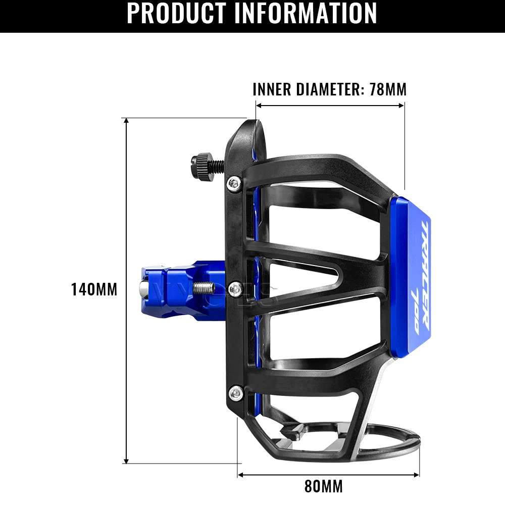 Motorcycle Beverage Water Bottle Cage For Yamaha Tracer 900 Tracer 700 FJ09 Tracer700 Tracer900 Drinks Holder Water Cup Holder
