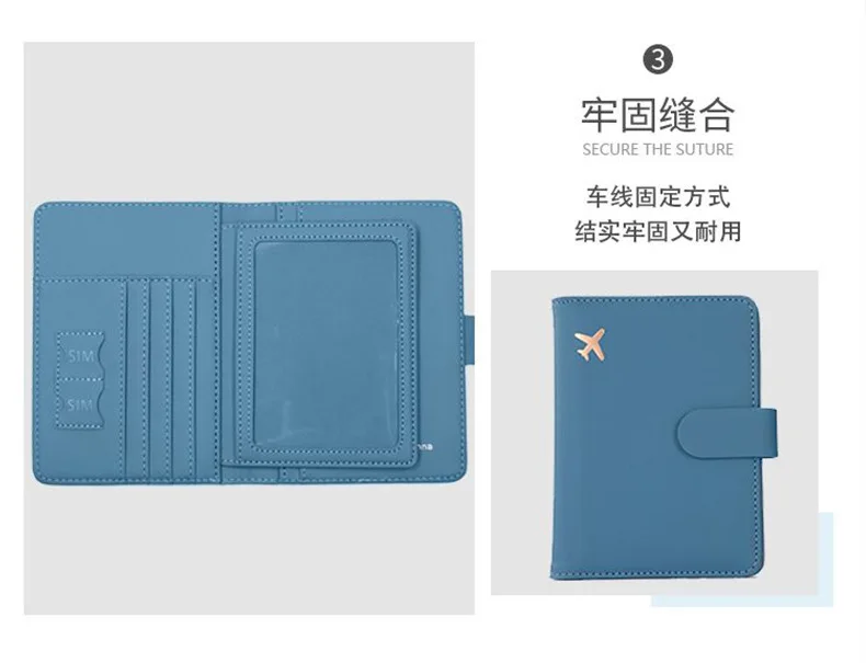 RFID Passport Cover Case Passport Holder Multifunctional Passport Wallet ID Credit Card Holder Travel Wallet Travel Accessories