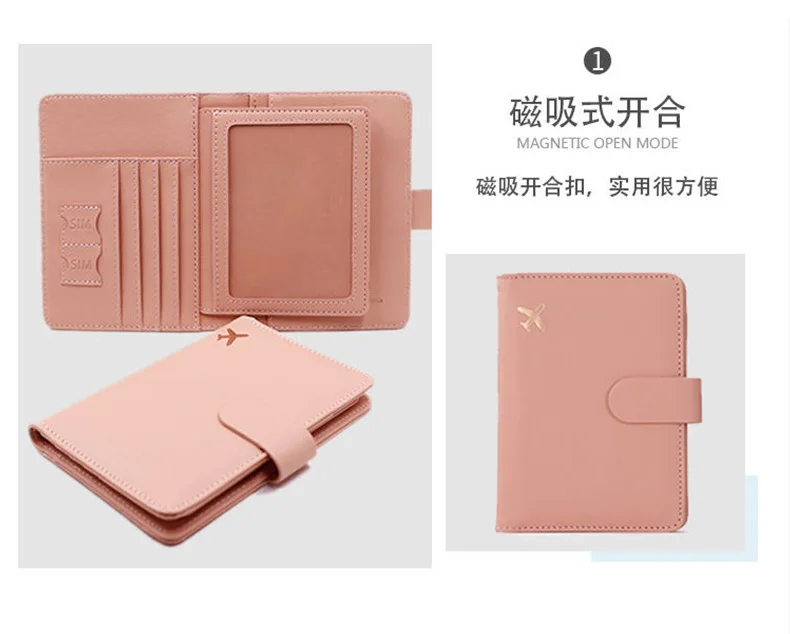 RFID Passport Cover Case Passport Holder Multifunctional Passport Wallet ID Credit Card Holder Travel Wallet Travel Accessories