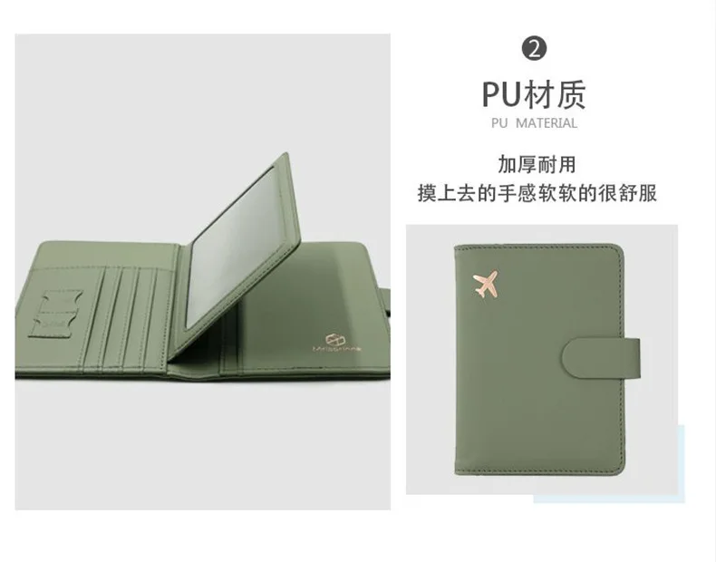 RFID Passport Cover Case Passport Holder Multifunctional Passport Wallet ID Credit Card Holder Travel Wallet Travel Accessories