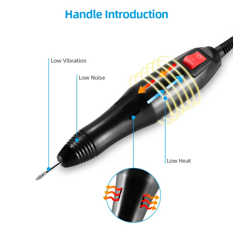 Professional Manicure Drill Machine Set Electric Nail Drill Machine Nail Sander Gel Cuticle Remove Nail Lathe File Polish Tool