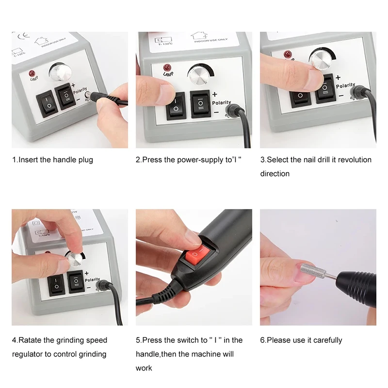 Professional Manicure Drill Machine Set Electric Nail Drill Machine Nail Sander Gel Cuticle Remove Nail Lathe File Polish Tool