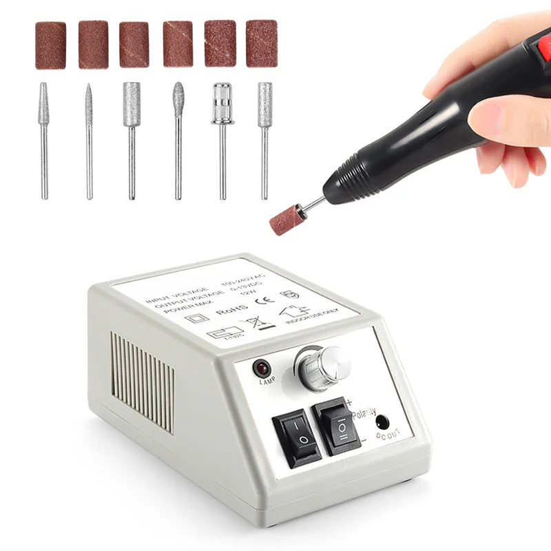 Professional Manicure Drill Machine Set Electric Nail Drill Machine Nail Sander Gel Cuticle Remove Nail Lathe File Polish Tool