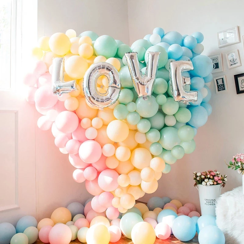 30/60pcs 5inch Macaron Latex Balloons Pastel Candy Balloon Christmas Wedding Birthday Party Decorations Baby Shower Air Globos