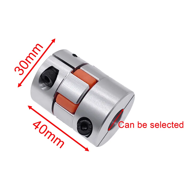 D30L40 Coupling 6/6.35/8/10/12/14mm Stepper Motor Shaft Coupler Flexible Jaw Spider Plum Shaft Coupler