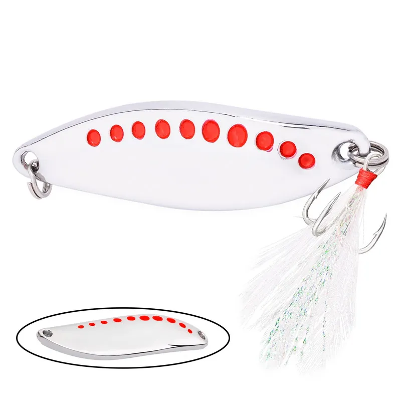 Metal Vib Leech Spinners Spoon Lures 2.5g 5g 7.5g 10g 15g 20g 25g 30g Artificial Bait Lure Fishing Tackle for Bass Pike Perch