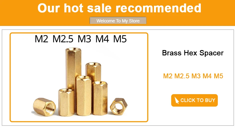 M2 M2.5 M3 M4 M5 Hex Brass Male Female Standoff Board Rack Stud Hexagon Threaded Pillar PCB Column Motherboard Spacer Bolt Screw