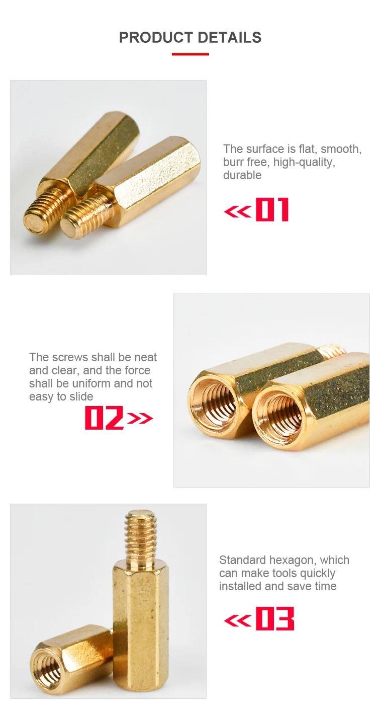 M2 M2.5 M3 M4 M5 Hex Brass Male Female Standoff Board Rack Stud Hexagon Threaded Pillar PCB Column Motherboard Spacer Bolt Screw