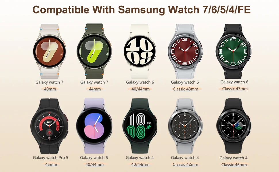 Silicone Strap For Samsung Galaxy Watch 7 6 5 4 44mm 40mm pro 45mm Sport 20mm Watchband Bracelet Galaxy Watch6 Classic 43mm 47mm