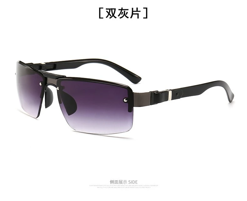 Fashion Men Vintage Metal Rectangle Sunglasses Classic Brand Sun Glasses Coating Lens Driving Eyewear For Men/Women Sunglasses
